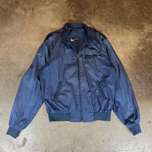 Vintage 80s Members Only blue bomber jacket Men's Size Large
